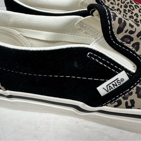 Vans Classic Slip-On Black Leopard Sneakers Women Size 8.5 Men Size 7 - Picture 13 of 13